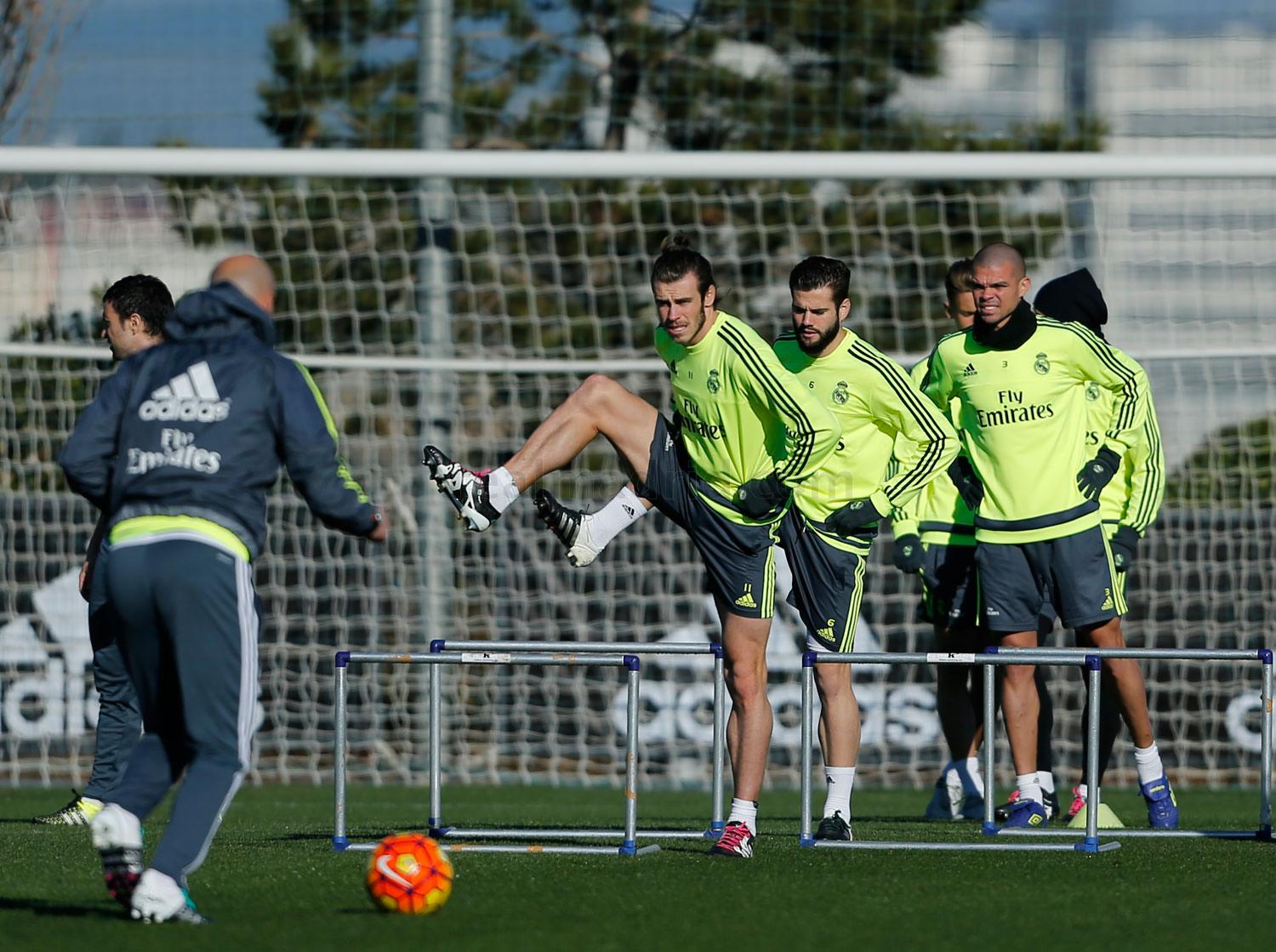 Bale, Nacho, Pepe, entrenamiento