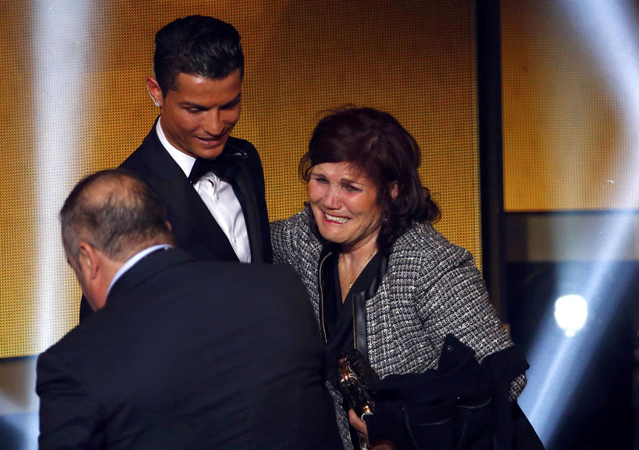 Cristiano Ronaldo y su madre Dolores Aveiro