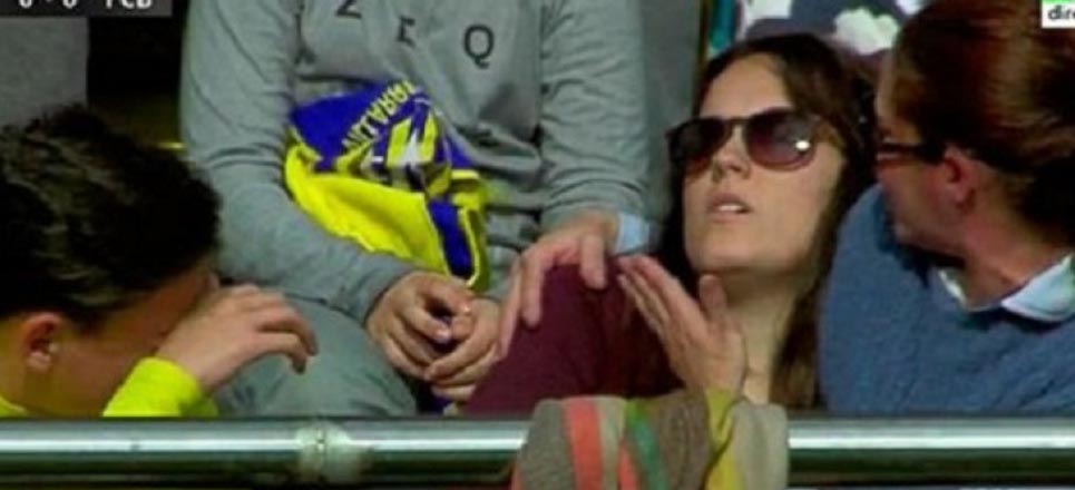 Raquel Tajuelo recibió un balonazo de Leo Messi