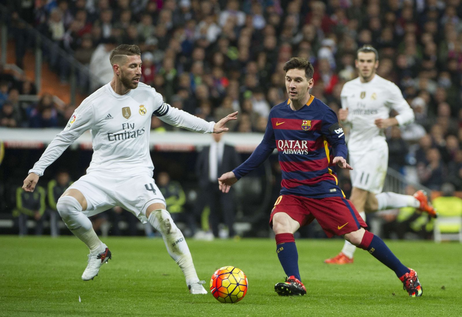 Messi y Ramos partido Bernabéu
