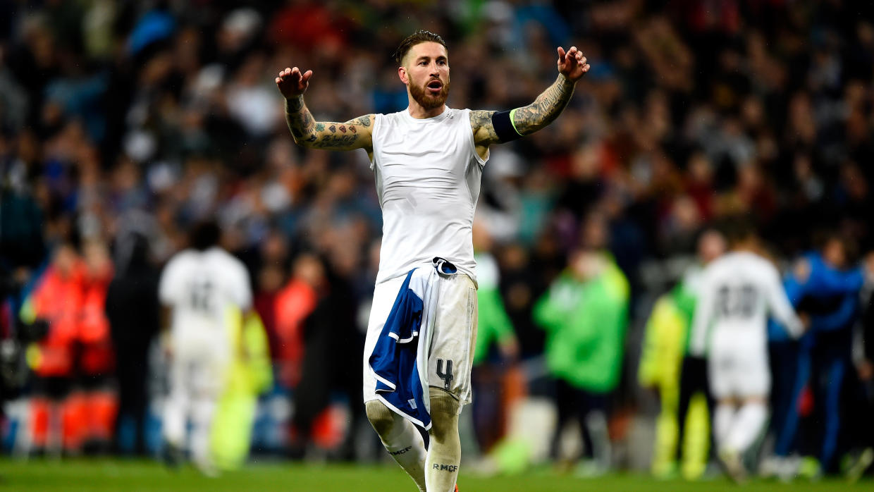 Ramos celebra una victoria