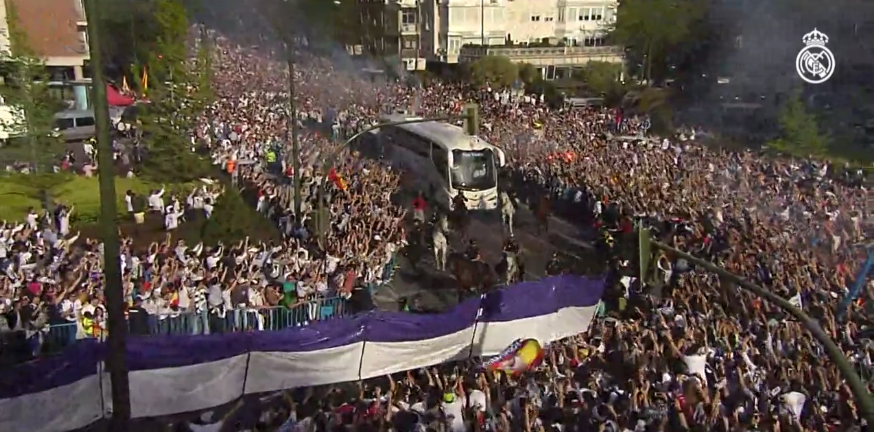 autobús, llegada, Bernabéu