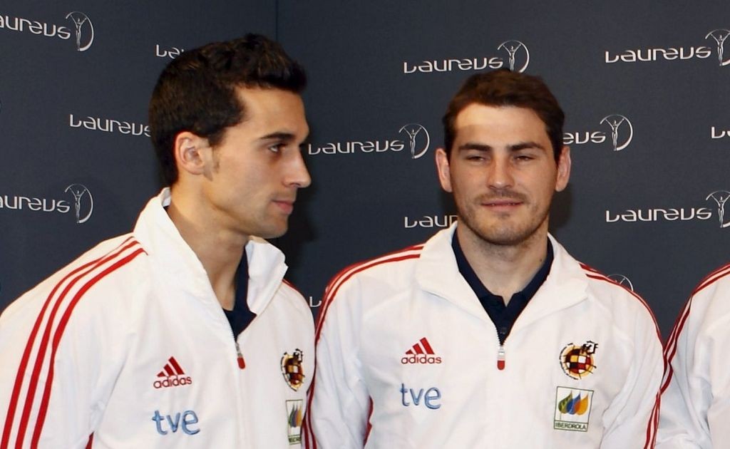Arbeloa y Casillas en un acto con la selección española