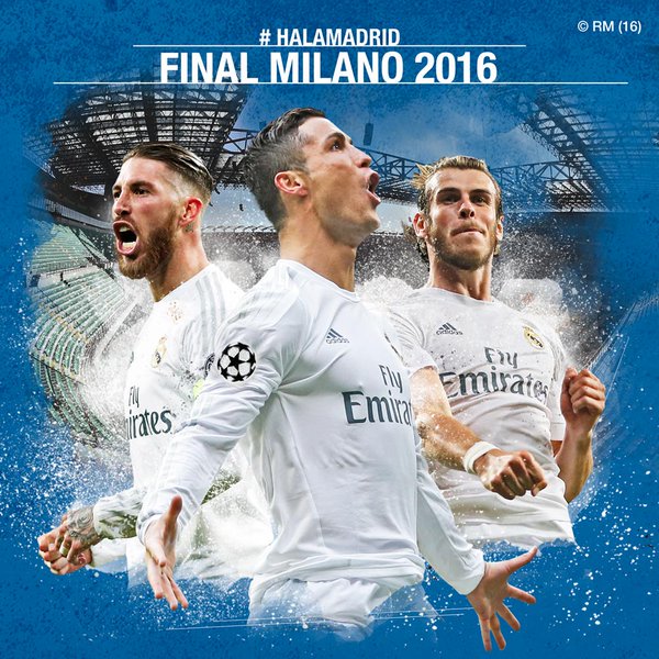 Cartel promocional de la final de la Champions 2016