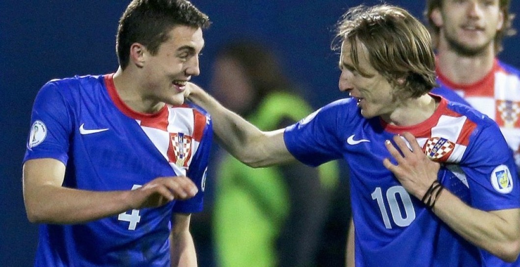 Modric y Kovacic con la selección croata