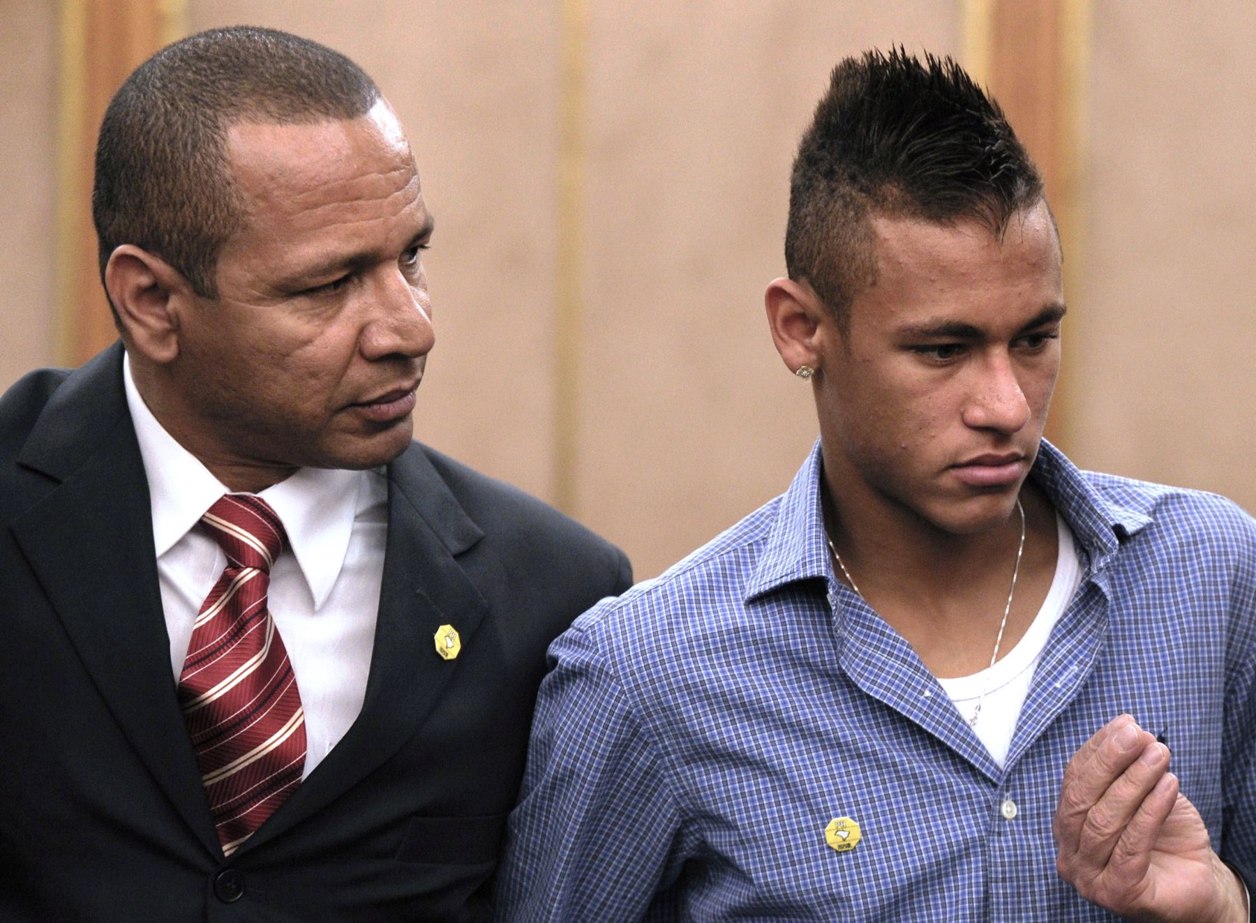 Neymar Jr. y su padre 