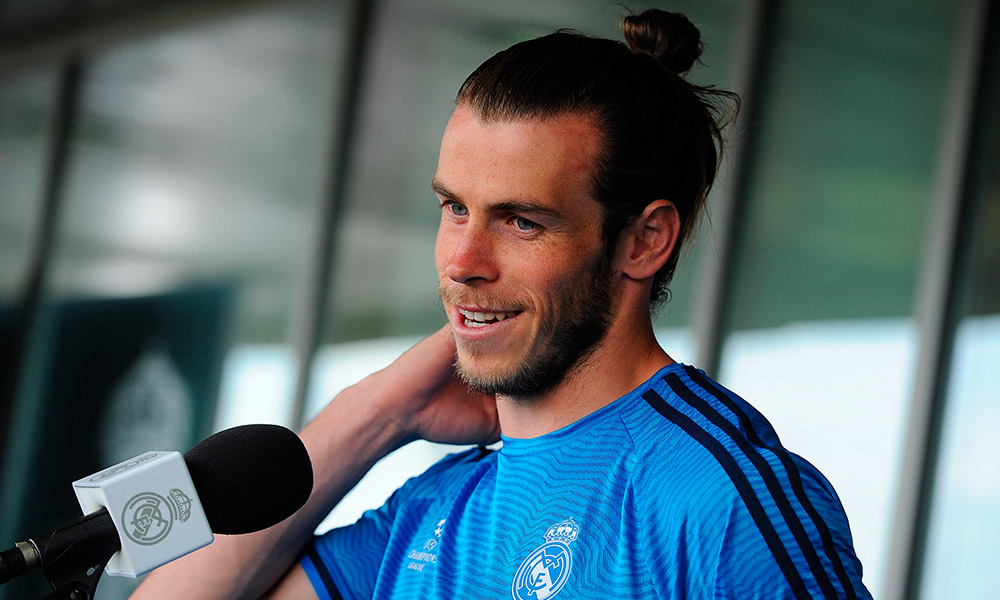 Gareth Bale durante el 'Media Day' del martes