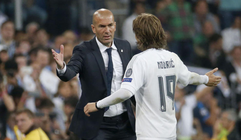 Zidane y Luka Modric
