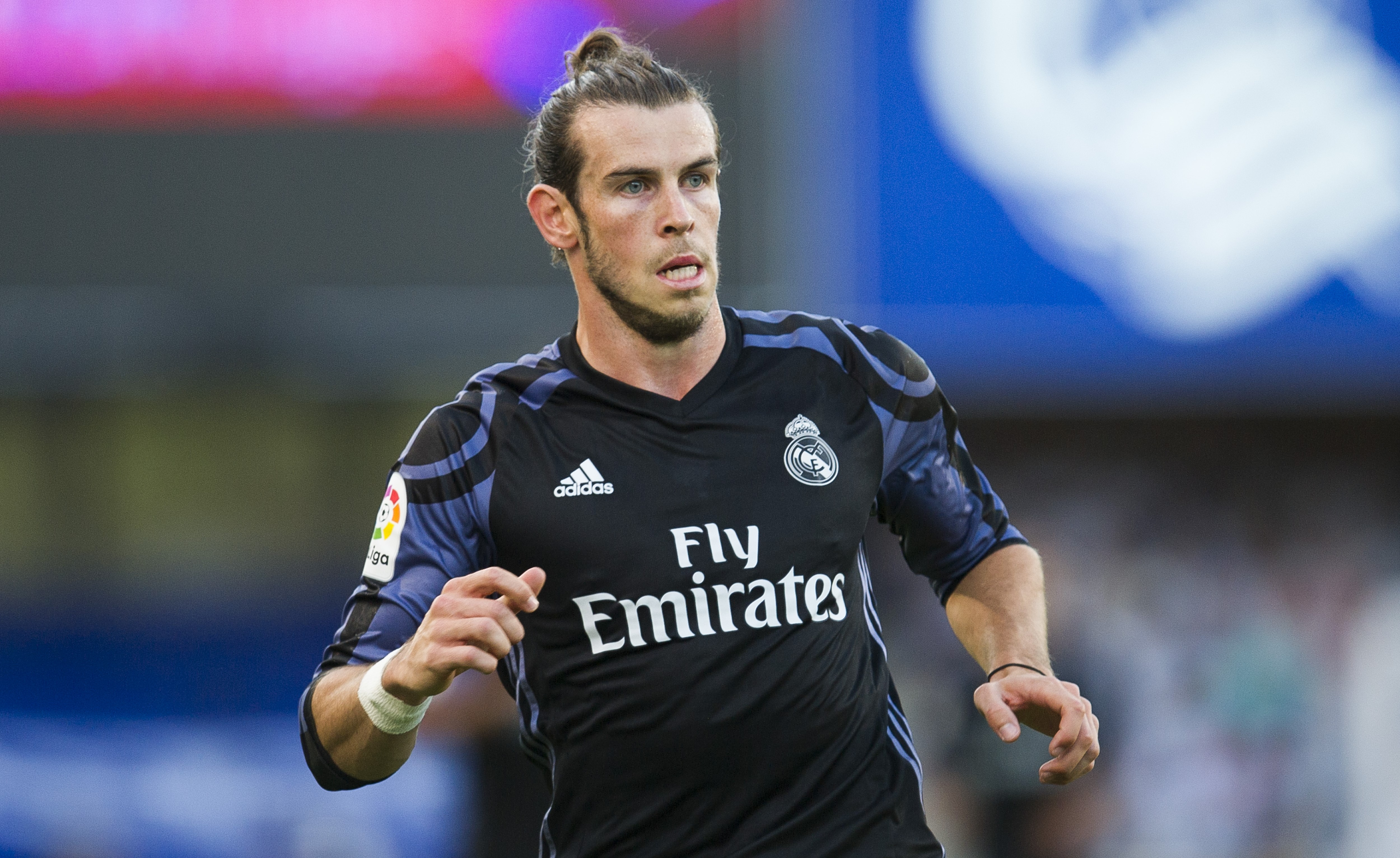 Bale en un partido con el Madrid