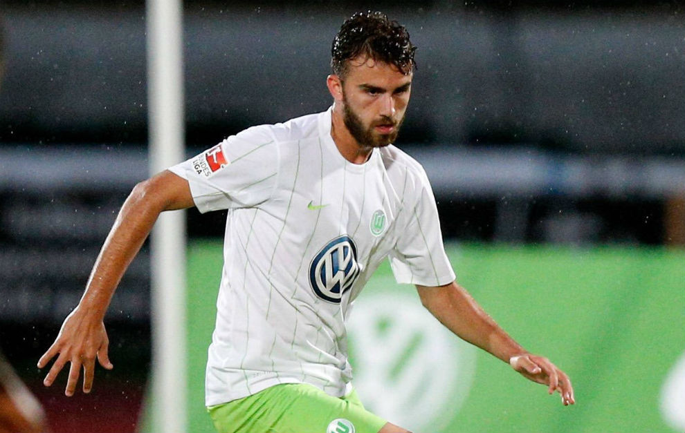 Borja Mayoral con la camiseta del Wolfsburgo