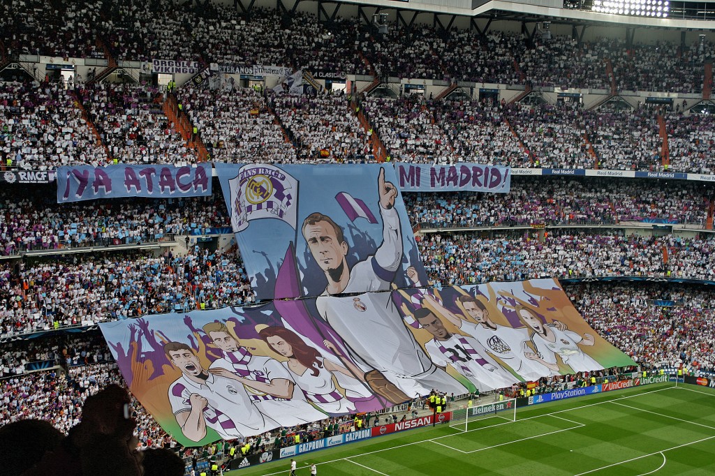 El 'tifo' del Real Madrid-Juventus del año 2015