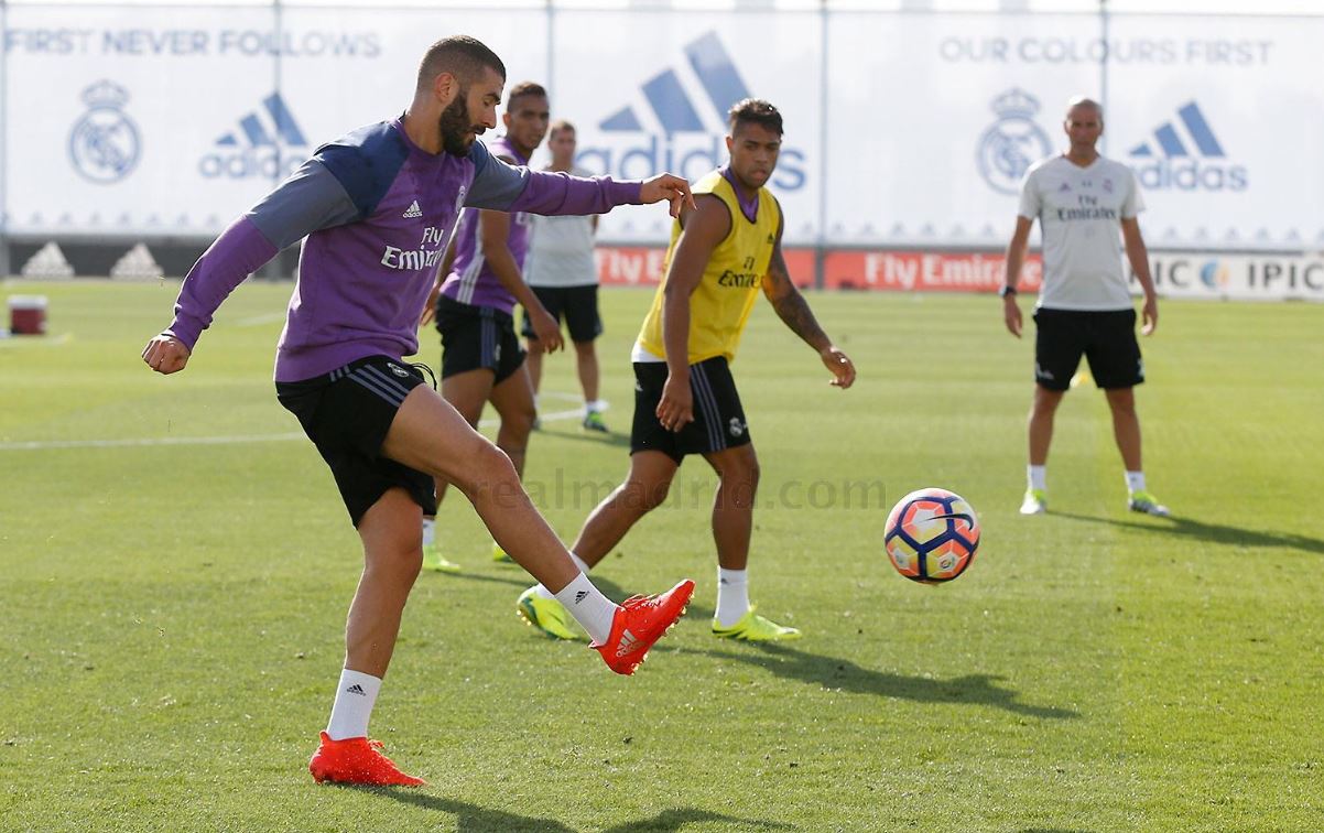 Benzema, entrenamiento, Real Madrid