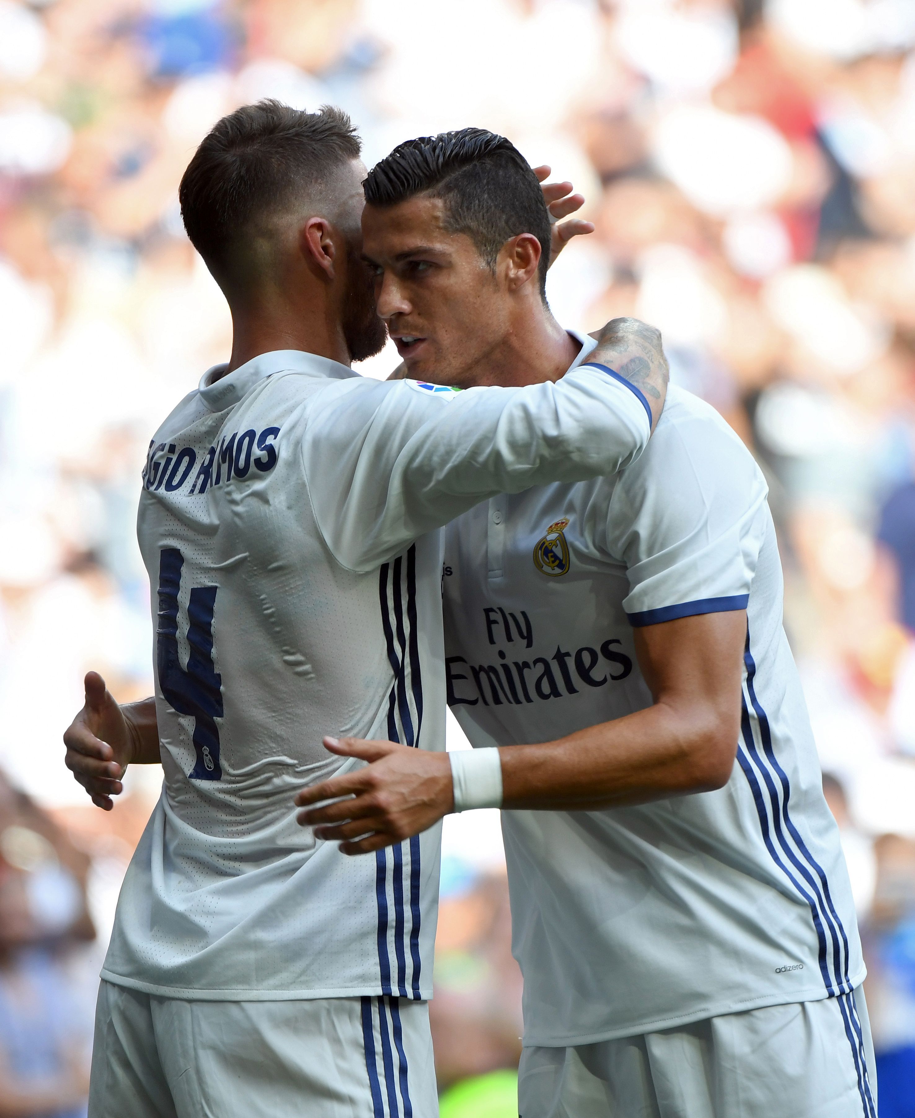 Cristiano, Ramos, abrazo