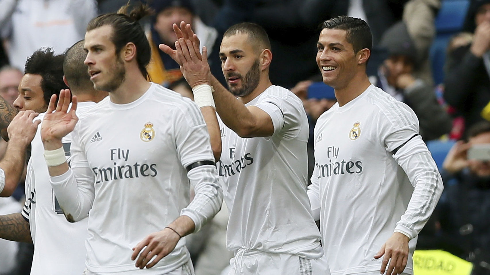 Cristiano, Bale y Benzema