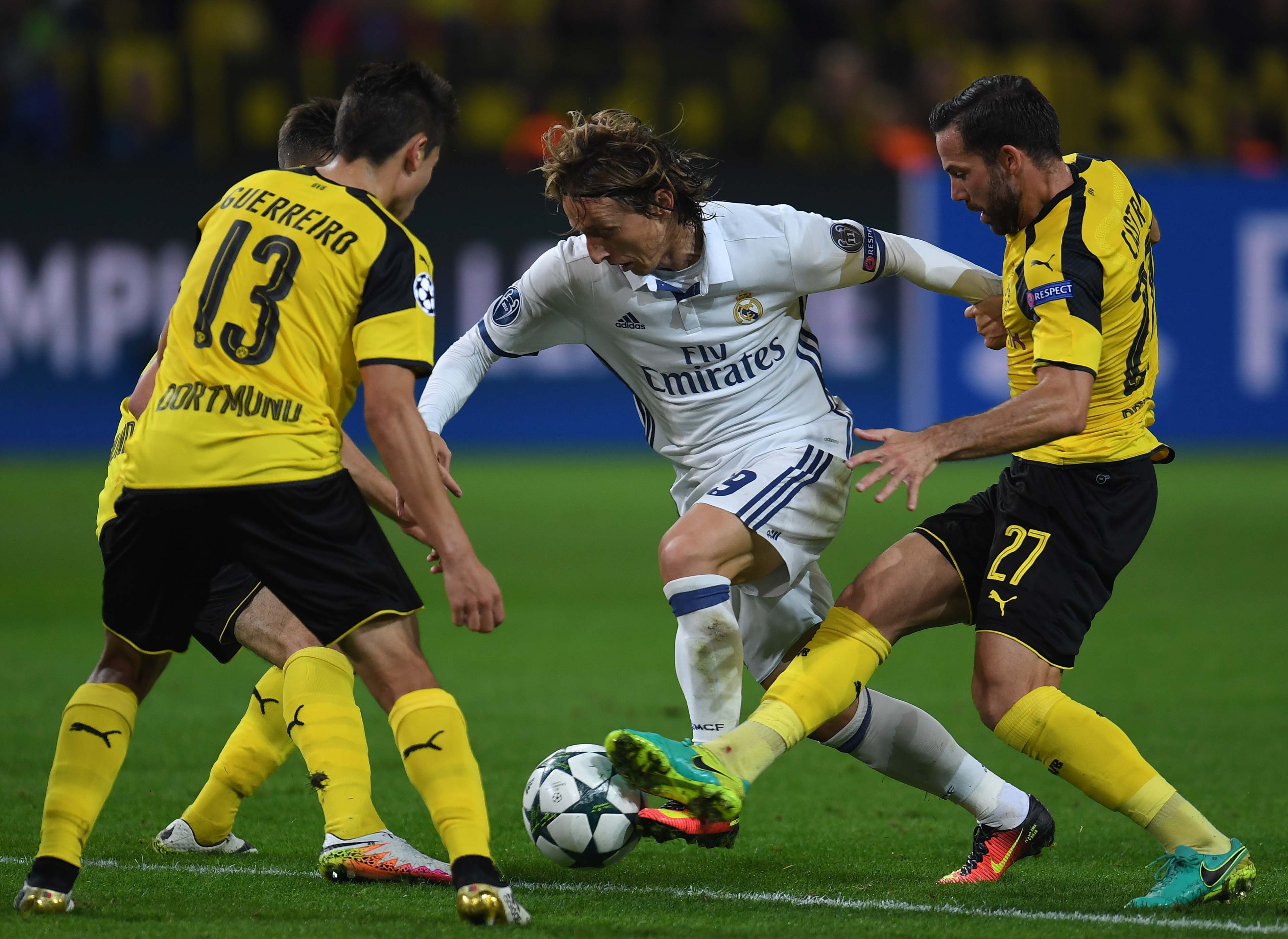 Luka Modric, Borussia Dortmund, Liga de Campeones