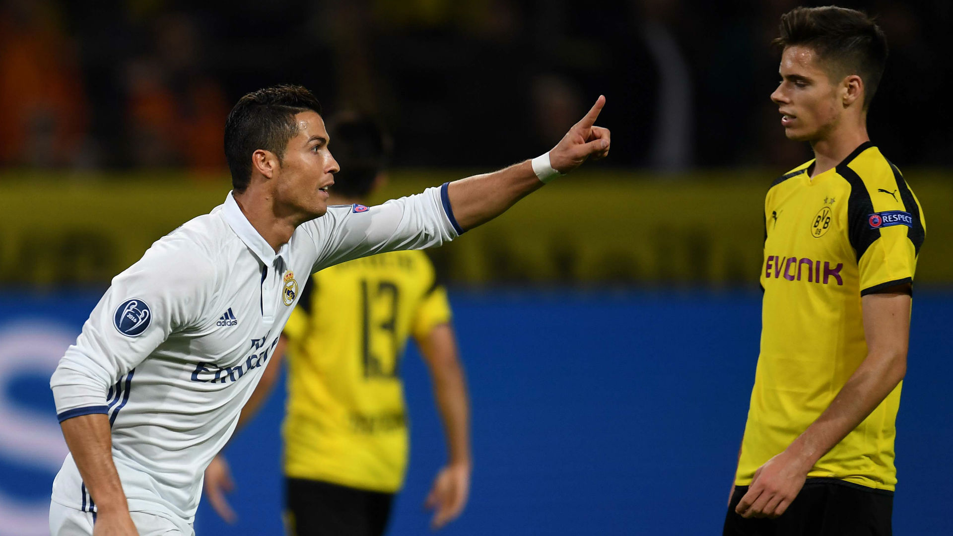 Cristiano celebró así su gol en Dortmund