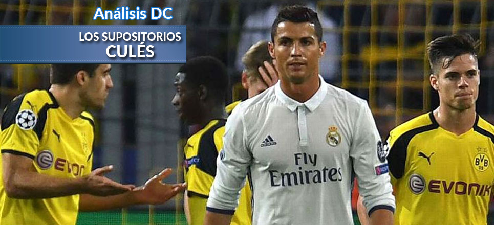 Cristiano Ronaldo en el partido de Dortmund