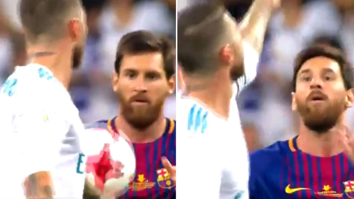 Montaje vacile de Ramos a Messi