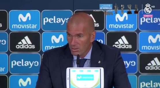 Zidane rueda de prensa Supercopa