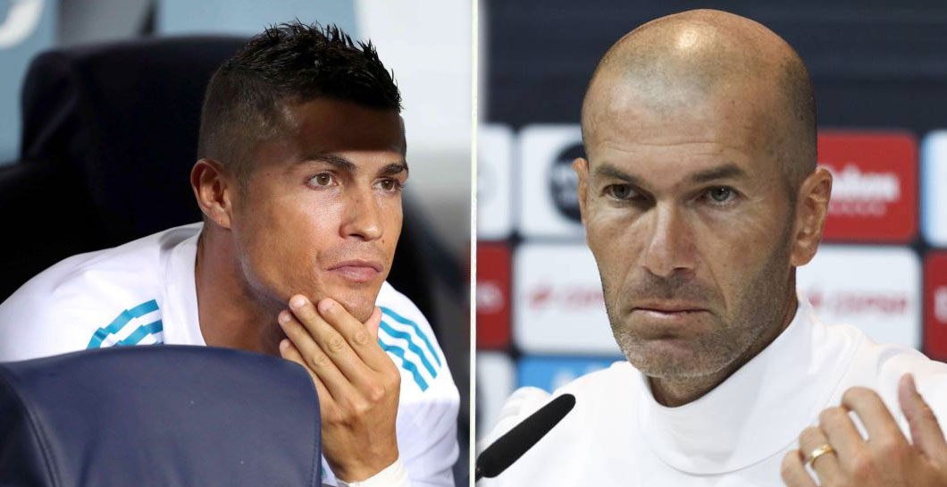 Montaje Cristiano Ronaldo y Zidane