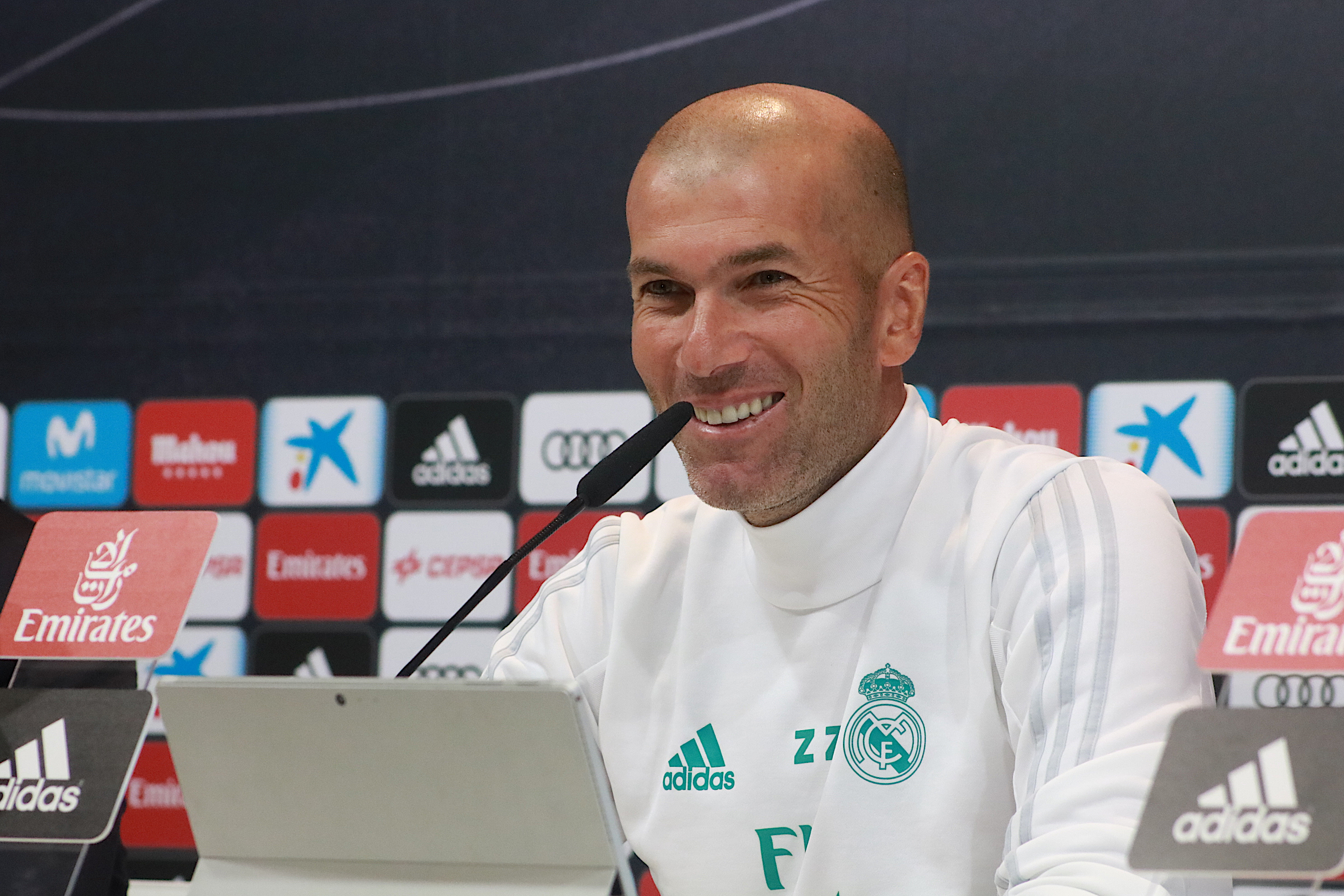 Zidane, Sala de prensa