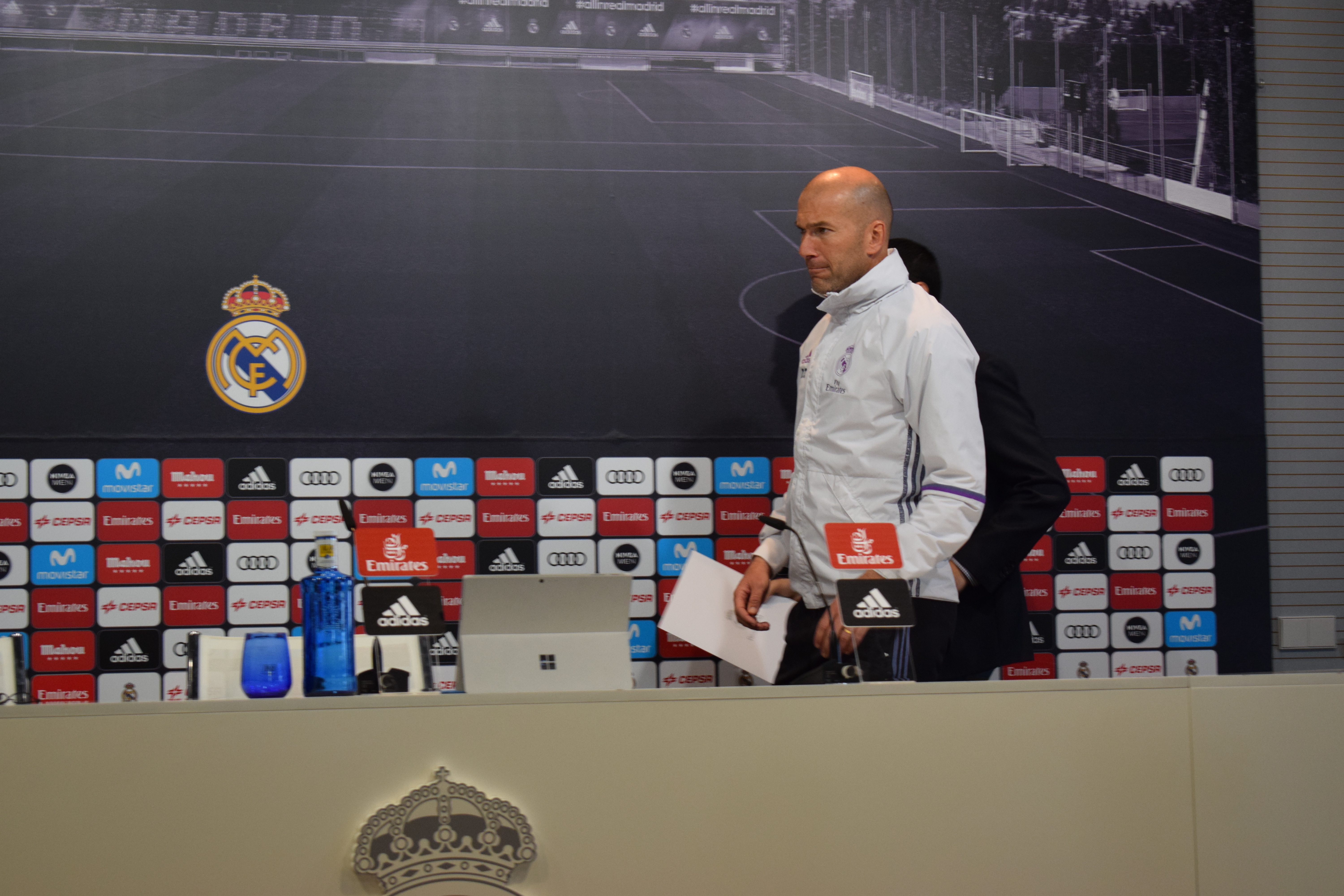 Zidane, sala de prensa