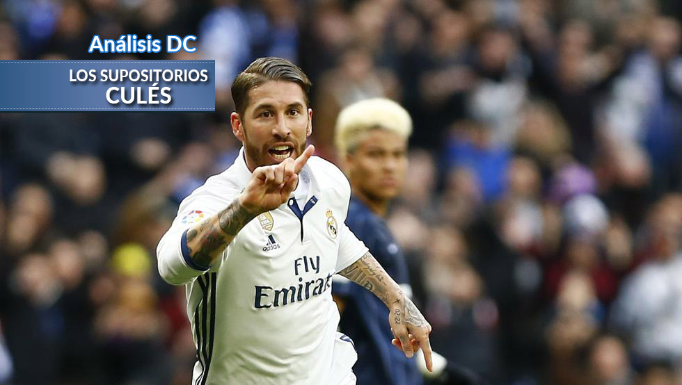 Ramos celebra uno de sus tantos al Málaga