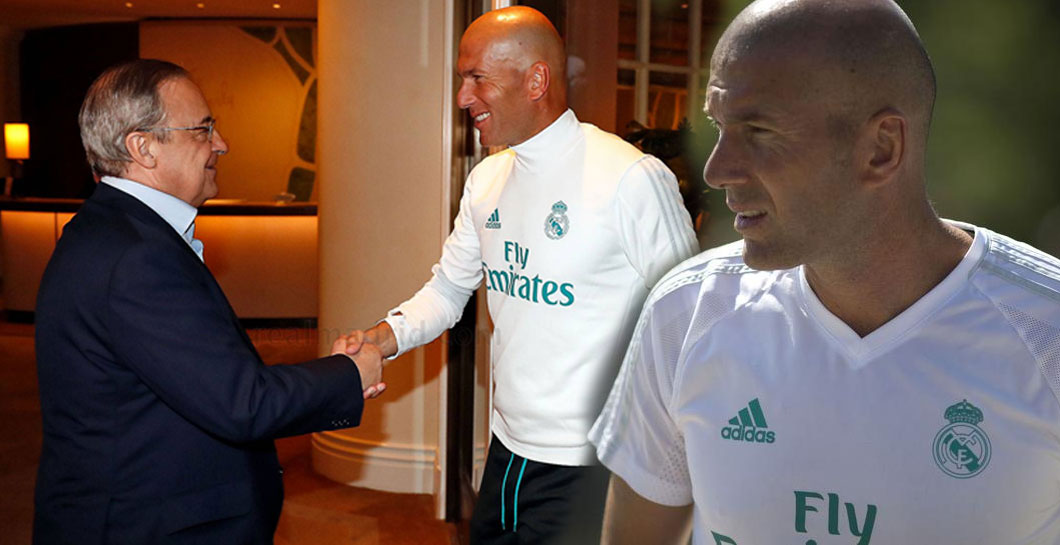 Montaje de Florentino Pérez y Zinedine Zidane