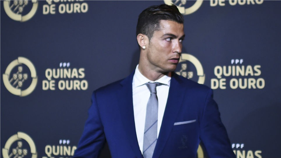 Cristiano Ronaldo en la gala 'Quinas de Oro'