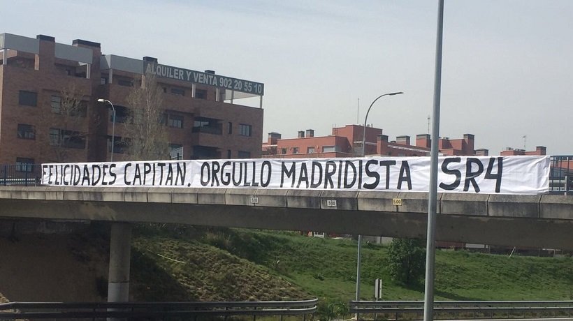Pancarta Sergio Ramos