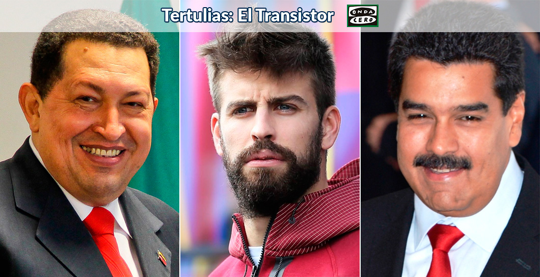 Hugo Chávez, Gerard Piqué, Nicolás Maduro, El Transistor