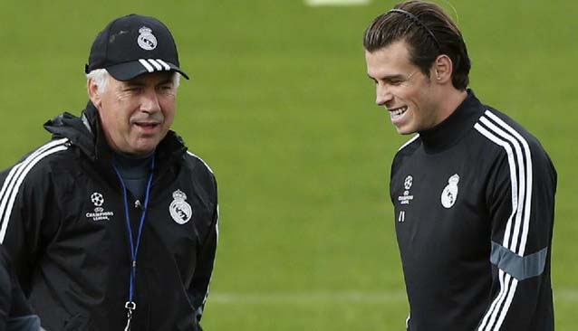 Carlo Ancelotti y Gareth Bale