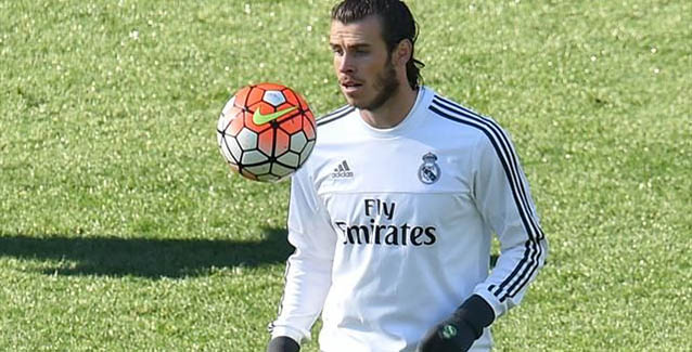 Gareth Bale durante un entrenamiento de este verano