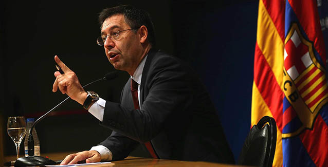 El presidente del Barcelona Josep María Bartomeu