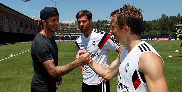 Beckham, Xabi y Alonso y Modric