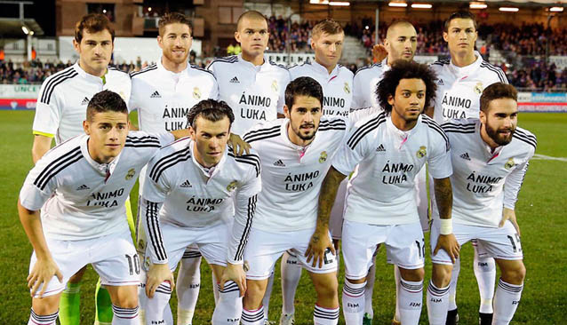 Los jugadores del Real Madrid homenajearon a Luka Modric
