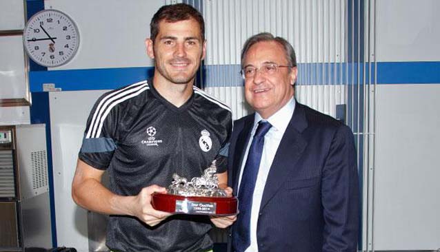 Casillas y Florentino Pérez