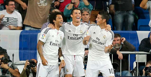 Cristiano Ronaldo, Marcelo y James Rodríguez