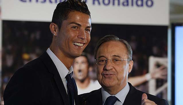 Cristiano Ronaldo y Florentino Pérez