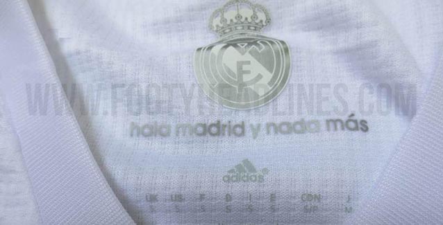 Diseño de la primera equipación 2015/2016 del Real Madrid