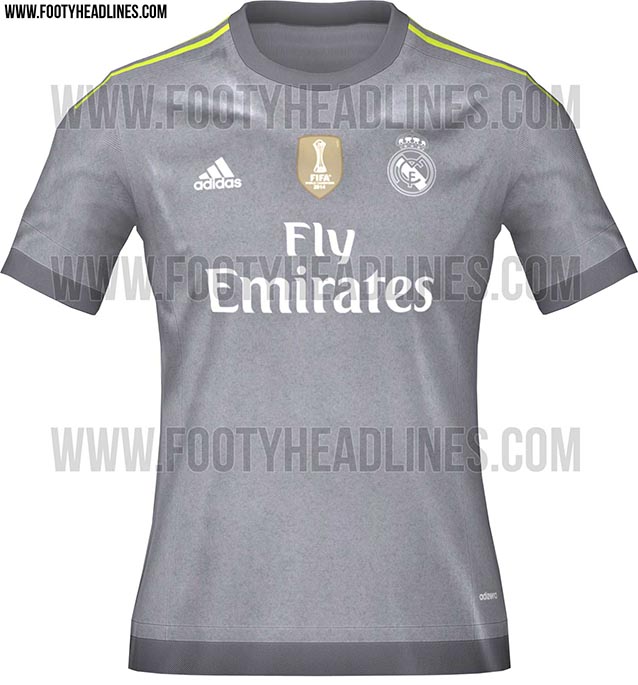 Diseño de la segunda equipación 2015/2016 del Real Madrid