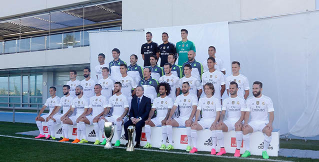 Foto de equipo del Real Madrid de la temporada 2015/16