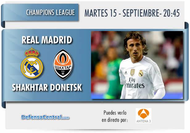 Descubre en qué televisión se verá el Real Madrid - Shakhtar Donetsk de Champions