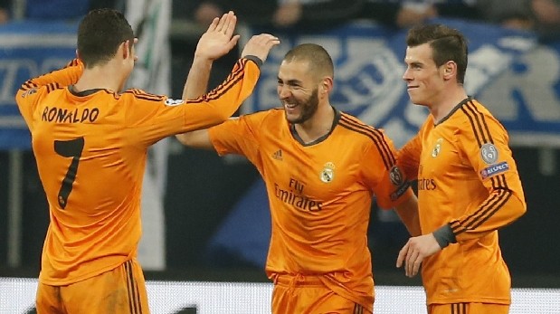 Bale, Benzema y Cristiano Ronaldo 