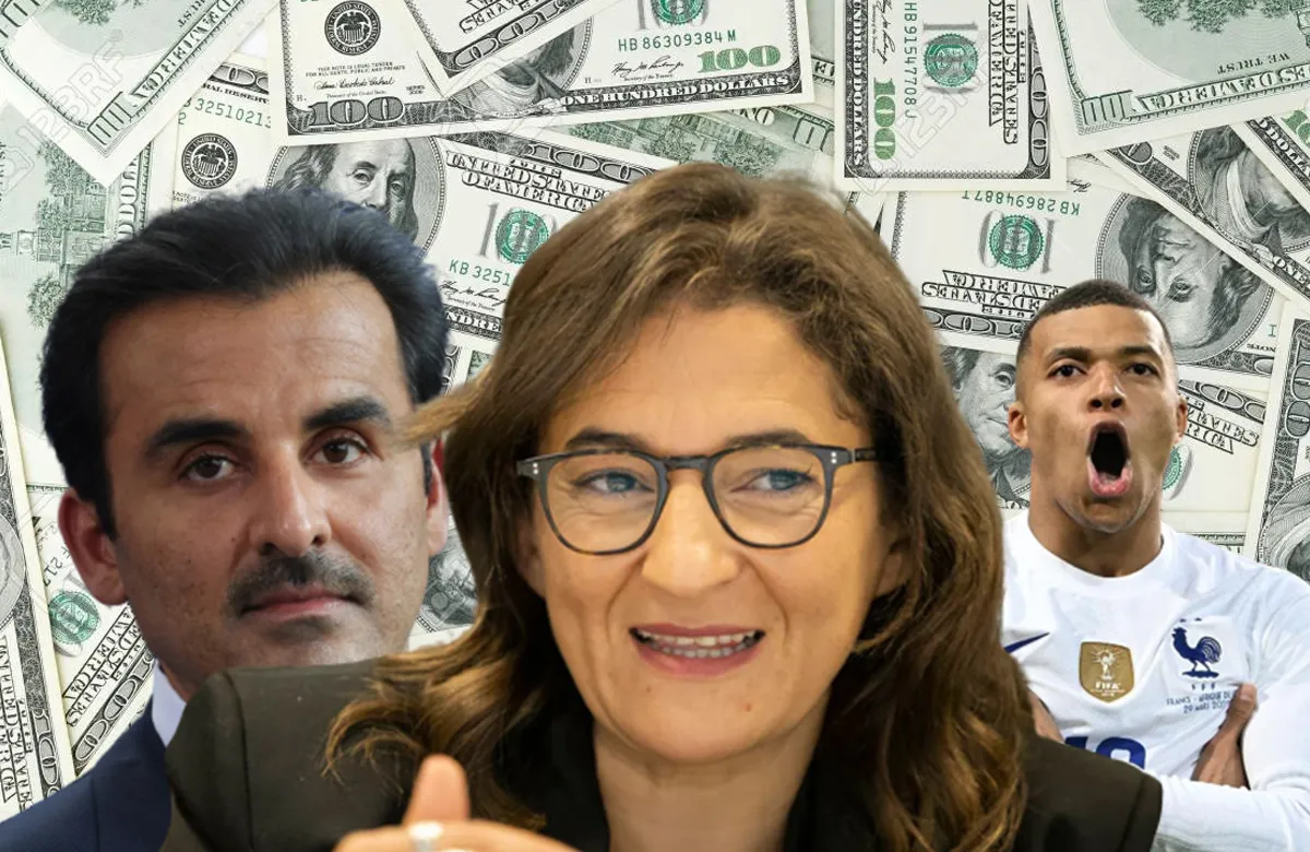 Emir de Qatar, Kylian Mbappé y Fayza Lamari