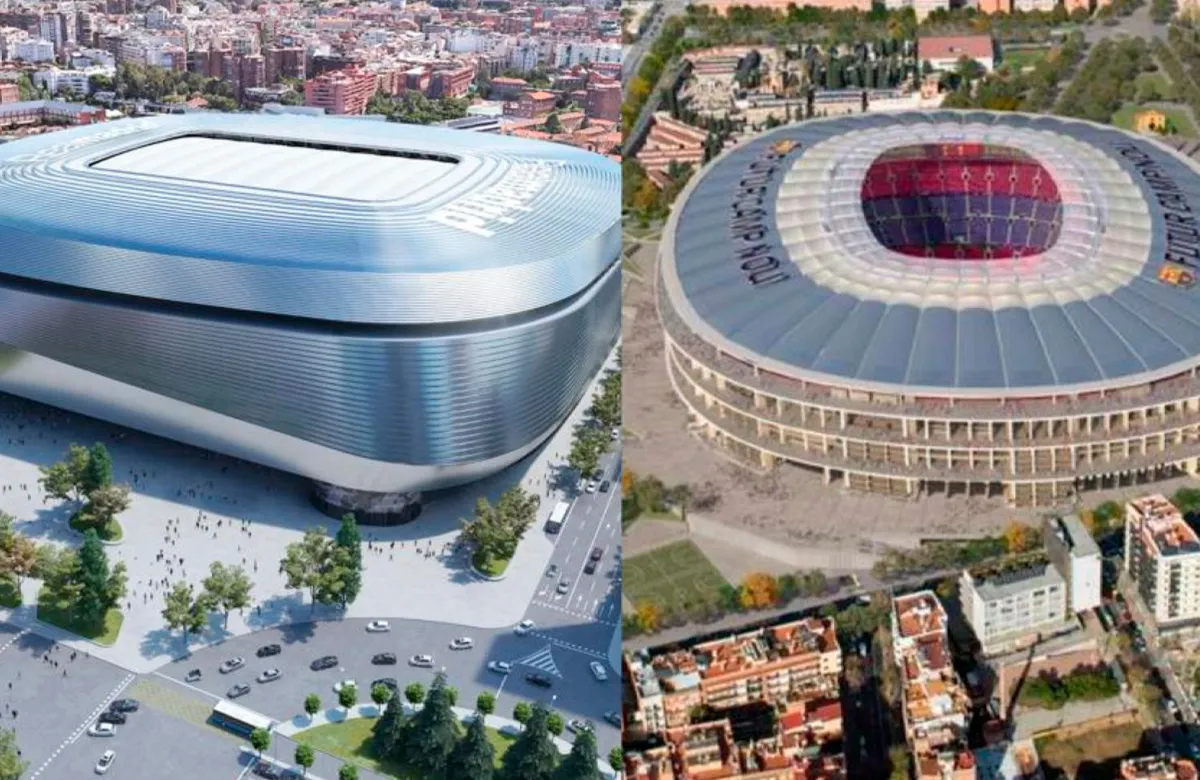 Camp Nou y Bernabéu