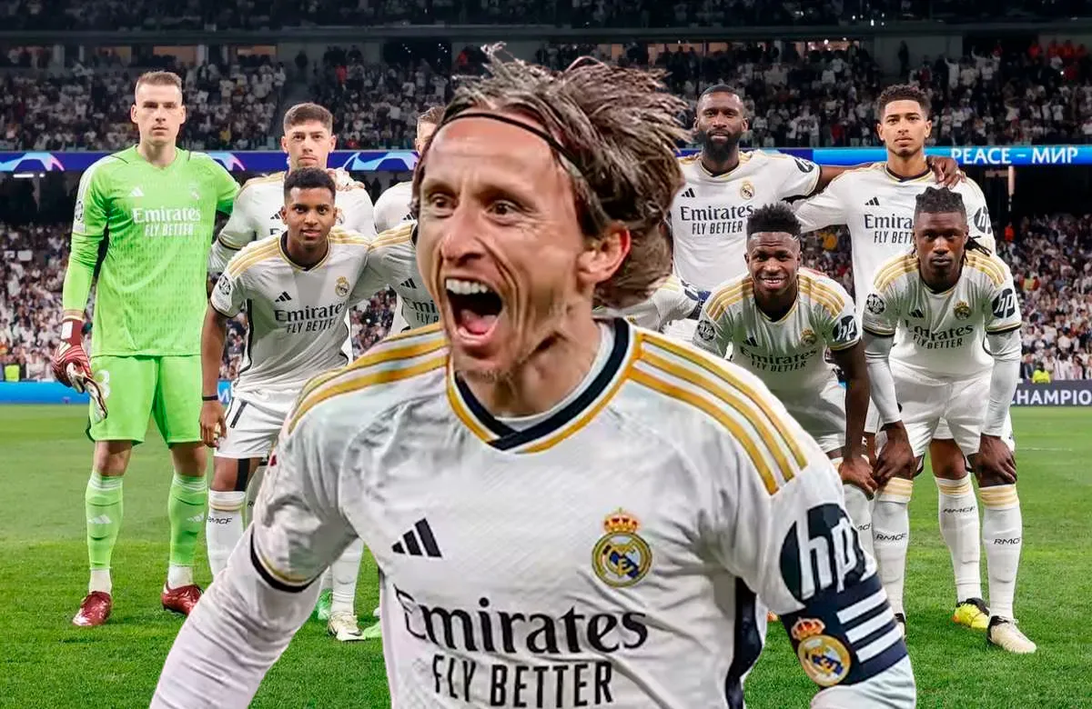 Luka Modric y once del Real Madrid