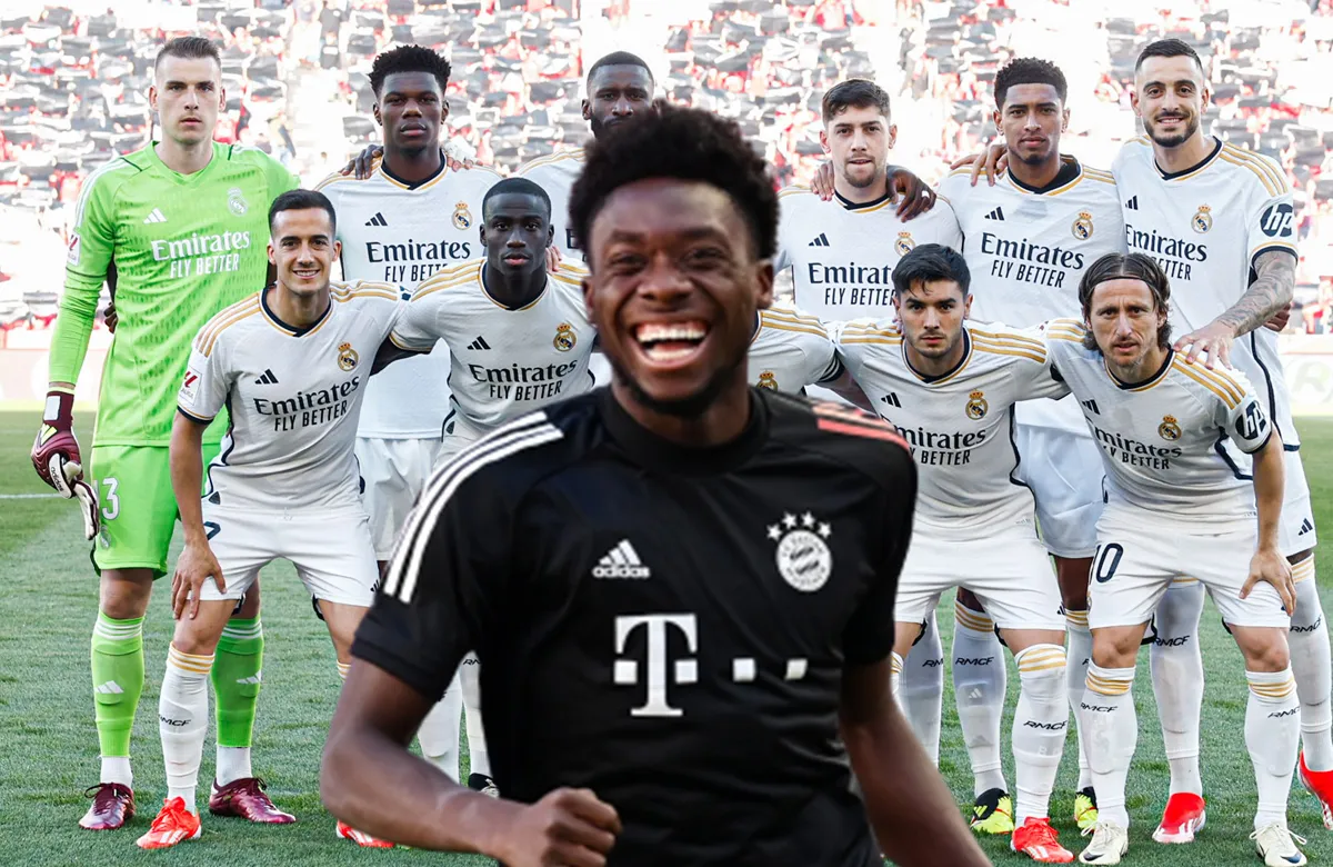 Alphonso Davies y once del Real Madrid
