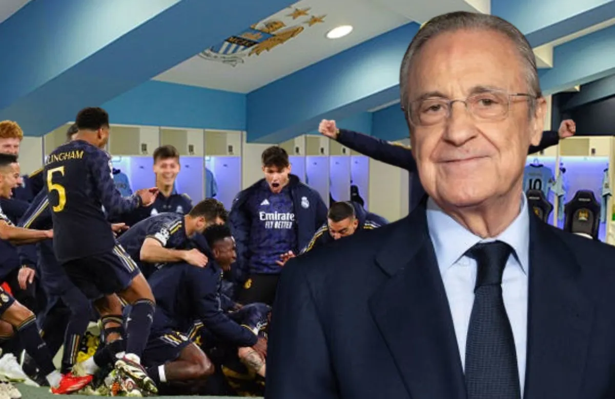 Florentino bajó al vestuario y se lanzó a los brazos del héroe del Madrid: “El mejor”