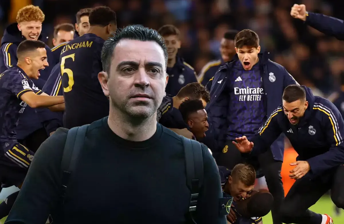 La reacción de Xavi tras ver al Madrid eliminando al City de la Champions: “Son unos c…”
